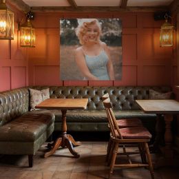 Marilyn Monroe - Sam Shaw Photoshoot 1957 Square Canvas Wall Art