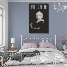 Marilyn Monroe Timeless Beauty - Black and White Glamour Canvas Print 
