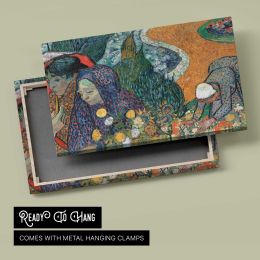 Memory of the Garden at Etten (ladies of Arles) by Vincent Van Gogh Canvas Wall Art Print