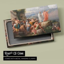Moses Causes the Red Sea to Return and Pharaoh's Army Is Flooded by C.W Canvas Wall Art Print