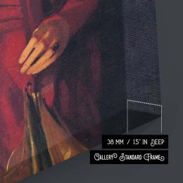 Mrs. Chester Dale by George Bellows - Deep Red Coat with Direct Expression 