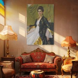 Mrs. Ernest Moon - Regal Victorian Portrait by Blake Richmond 