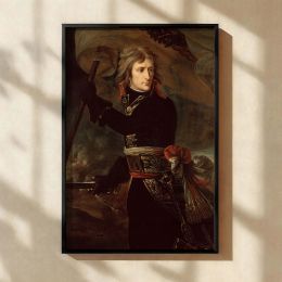 Napoleon at Battle - Antoine-Jean Gros Military Flag Scene in Red and White 
