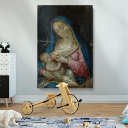 Nuestra Senora de Belen - Virgin Nursing Christ in Classic Icon Style