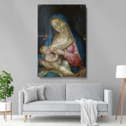 Nuestra Senora de Belen - Virgin Nursing Christ in Classic Icon Style