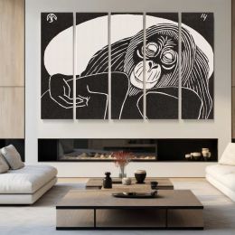 Orangutan by Samuel Jessurun de Mesquita Canvas Wall Art Print