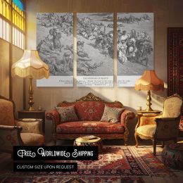 Ot-033 the Fifth Plague Livestock Disease Canvas Wall Art Print