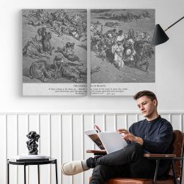 Ot-033 the Fifth Plague Livestock Disease Canvas Wall Art Print