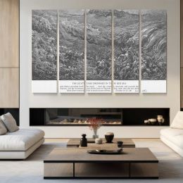 Ot-037 the Egyptians Drown in the Sea Canvas Wall Art Print