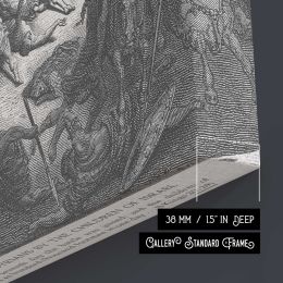 OT-098 The Israelites Slaughter the Syrians Square Canvas Wall Art