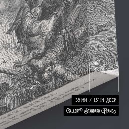 OT-159 The Angel Is Sent to Deliver Israel Square Canvas Wall Art