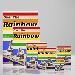 Over the Rainbow - Smiling Couple with Inspirational Quote