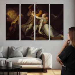 Percival Delivering Belisane from the Enchantment of Urma by Henry Fuseli Canvas Wall Art Print
