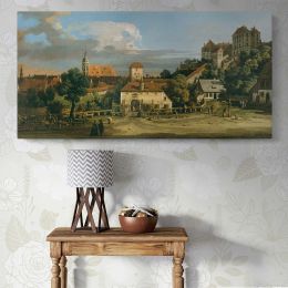Pirna - The Obertor from the South by Bernardo Bellotto Panoramic Wall Art