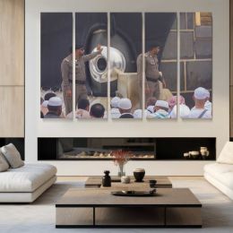Prayer at the Grand Mosque Canvas Wall Art Print