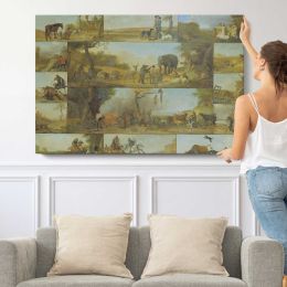 Punishment of a Hunter by Paulus Potter Canvas Wall Art Print