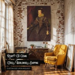 Queen Isabel de Borbon - Velazquez Regal Spanish Consort in Formal Dress 