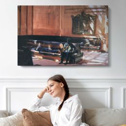 Quiet Railway Station Canvas Wall Art Print