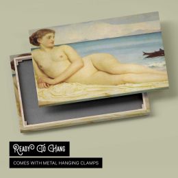 Reclining Figure by the Sea by Frederic Leighton Canvas Wall Art Print