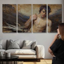 Reclining Woman with Flowing Fabric by Daniel Gerhartz Wall Art