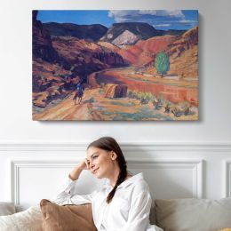 Red Canyon Landscape by John Sloan Canvas Wall Art Print