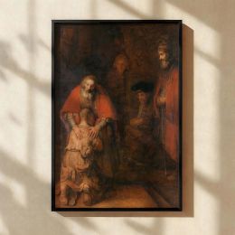 Return of the Prodigal Son - Rembrandt Golden Earth Tones and Grace 