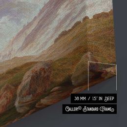 Riesengebirge (memories of the Riesengebirge ) by Caspar David Friedrich Canvas Wall Art Print