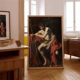 Saint John in the Wilderness - Solitude and Reflection by Caravaggio 