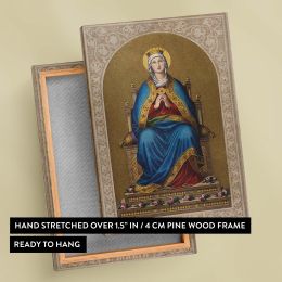 Saint Mary the Virgin - Royal Robes on Throne Scene By A. Schleich after Hess 