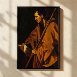 Saint Thomas - Velazquez Apostle Holding Scroll in Warm Tones 