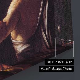 Salome with the Head of Saint John the Baptist by Caravaggio Canvas Wall Art Print