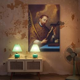 San Juan Nepomuceno by Jose Campeche - Warm Browns and Soft Golden Light 