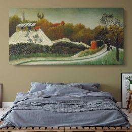 Sawmill on the Outskirts of Paris by Henri Rousseau Panoramic Canvas Print