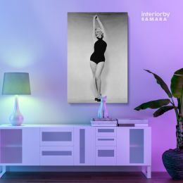 Marilyn Monroe Black and White Canvas Sexy Model Singer Nude Home Decor