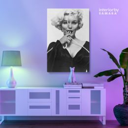 Black and White Canvas Marilyn Monroe Sexy Model Singer Nude Canvas Wall Art