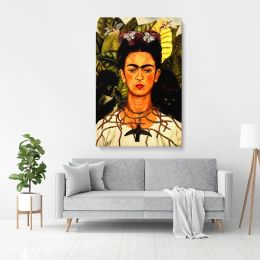 Self-Portrait with the Collar of Spines Canvas Wall Art