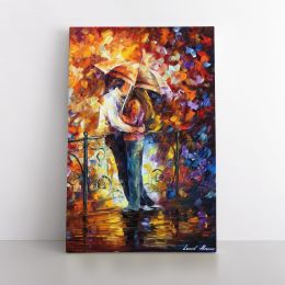 Couples in Love Famous Palette Knife Art Oil Painting by Leonid Afremov Canvas Wall Art
