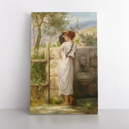 Henryk Hector Siemiradzki: Famous Artist At the Well Painting Print on Canvas