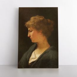 Portrait of a Women Painting by Henryk Hector Siemiradzki Print on Canvas