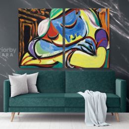 Pablo Picasso Jeune Fille Endormie Famous Artistic Modernism Canvas Wall Art