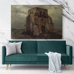 Old Cemetery Church Tower at Nuenen by Vincent Van Gogh Dutch Painter Original wall Canvas Wall Art