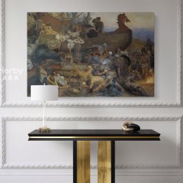 Funeral of Ruthenian Noble by Henryk Hector Siemiradzki Photo Print on Canvas