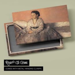 Seated Woman in Grey by Edgar Degas Canvas Wall Art Print