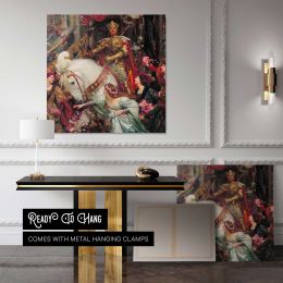 Sir Frank Dicksee - The Two Crowns, Tate Britain Square Canvas Wall Art