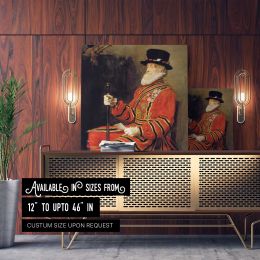 Sir John Everett Millais - The Yeoman of the Guard, Tate Britain Square Canvas Wall Art