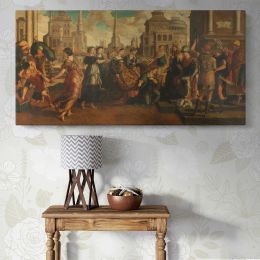 Solomon and the Queen of Sheba by Jan van Scorel and Jan Swart van Groningen Wall Art