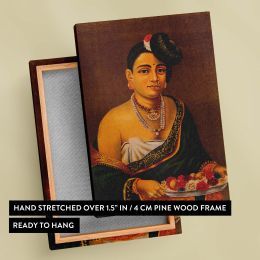 South Indian Nayar Lady - Traditional Portrait with Fruits