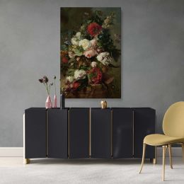 Still Life with Flowers 1789 - Elegant Botanical Scene By Harmanus Uppink 