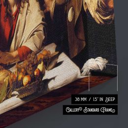 Supper at Emmaus by Caravaggio Canvas Wall Art Print