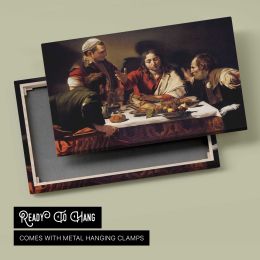 Supper at Emmaus by Caravaggio Canvas Wall Art Print